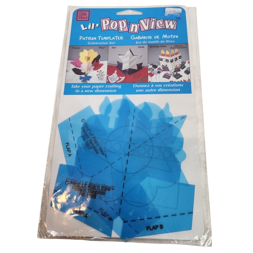 Deja Views Lil' Pop 'n View Pattern Templates Celebration Craft Set PA-1855 New